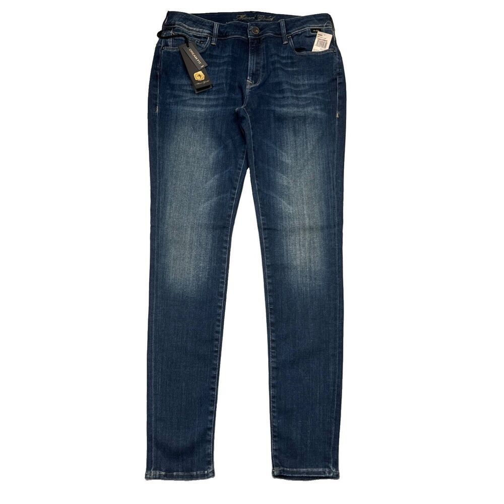 NWT Mavi Gold Alexa Mid Rise Skinny Jeans 32x31 Dream Fit Premium Blue Womens